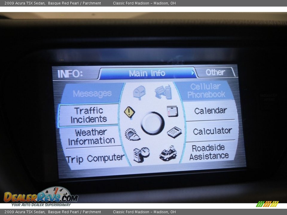 2009 Acura TSX Sedan Basque Red Pearl / Parchment Photo #21