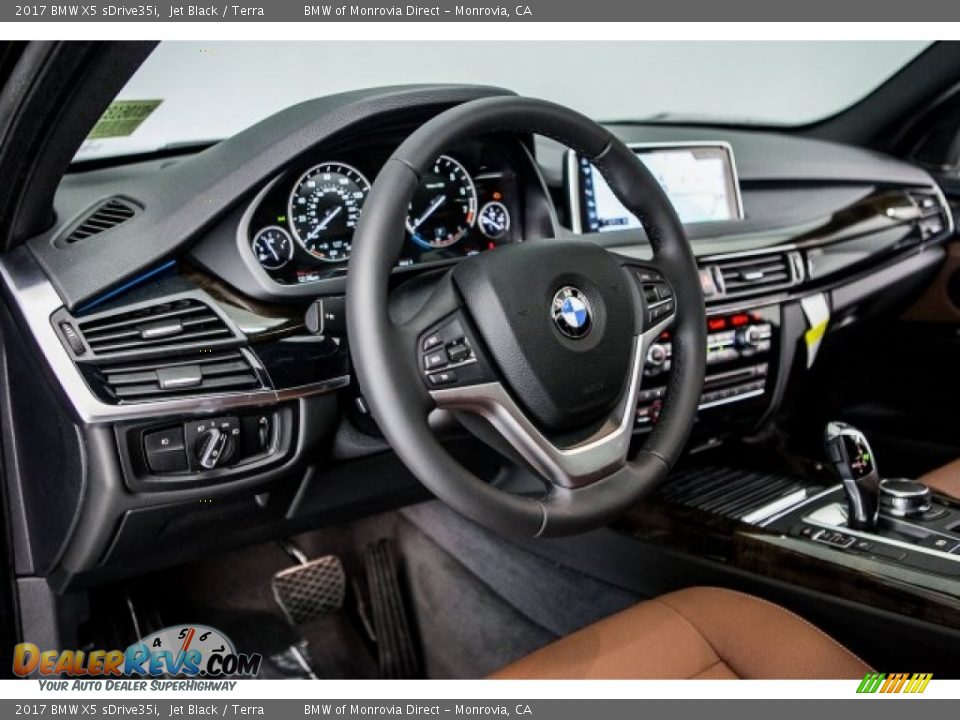 2017 BMW X5 sDrive35i Jet Black / Terra Photo #5