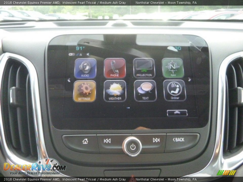 2018 Chevrolet Equinox Premier AWD Iridescent Pearl Tricoat / Medium Ash Gray Photo #16
