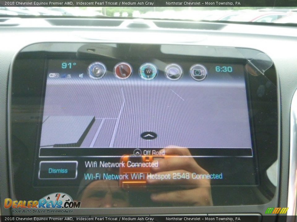 2018 Chevrolet Equinox Premier AWD Iridescent Pearl Tricoat / Medium Ash Gray Photo #17