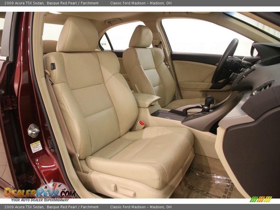 2009 Acura TSX Sedan Basque Red Pearl / Parchment Photo #29