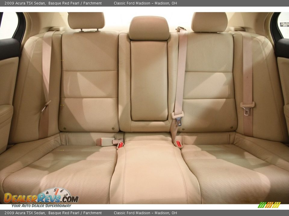 2009 Acura TSX Sedan Basque Red Pearl / Parchment Photo #30