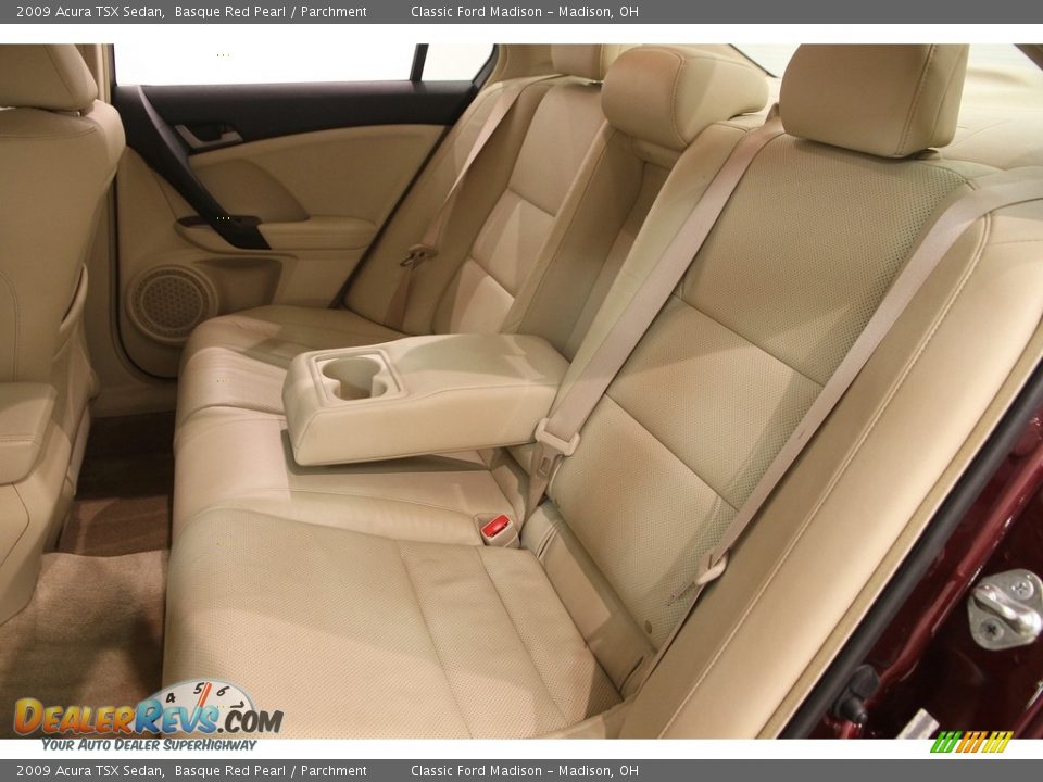 2009 Acura TSX Sedan Basque Red Pearl / Parchment Photo #31