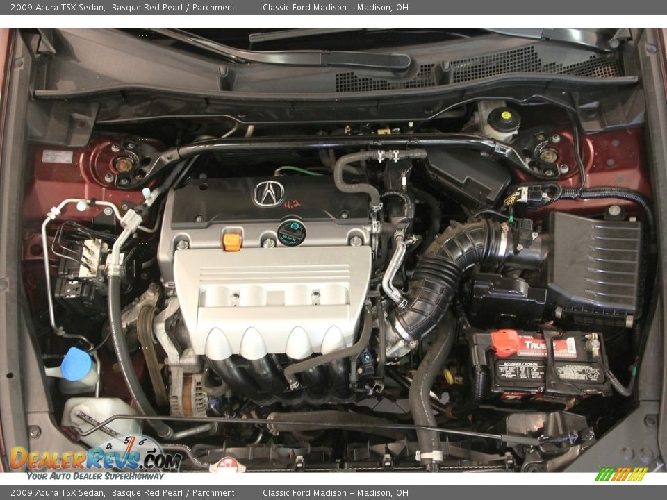 2009 Acura TSX Sedan Basque Red Pearl / Parchment Photo #34