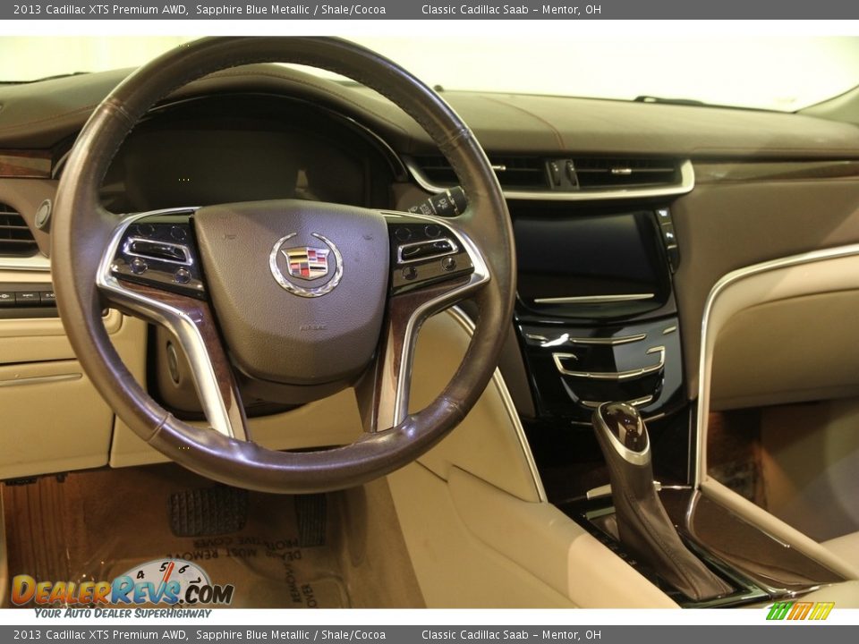 2013 Cadillac XTS Premium AWD Sapphire Blue Metallic / Shale/Cocoa Photo #8