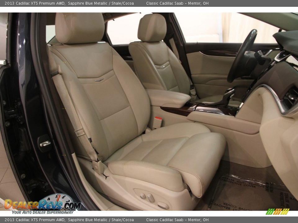 2013 Cadillac XTS Premium AWD Sapphire Blue Metallic / Shale/Cocoa Photo #18