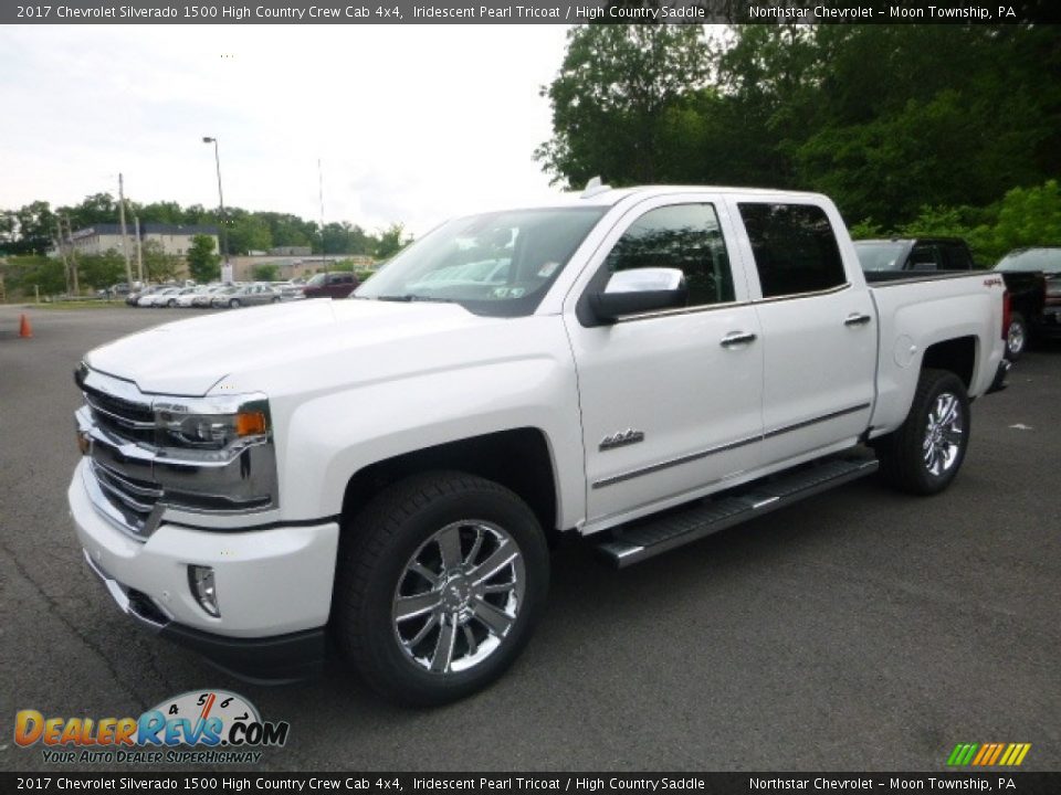 2017 Chevrolet Silverado 1500 High Country Crew Cab 4x4 Iridescent Pearl Tricoat / High Country Saddle Photo #1