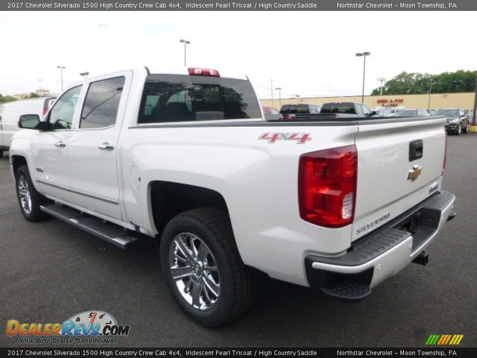 2017 Chevrolet Silverado 1500 High Country Crew Cab 4x4 Iridescent Pearl Tricoat / High Country Saddle Photo #3