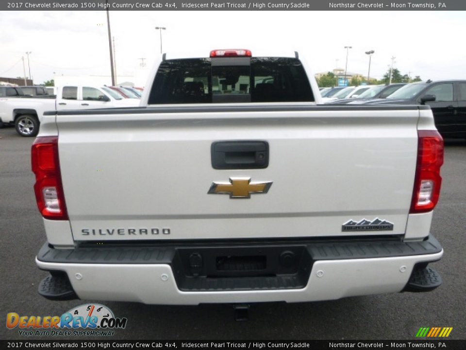 2017 Chevrolet Silverado 1500 High Country Crew Cab 4x4 Iridescent Pearl Tricoat / High Country Saddle Photo #4