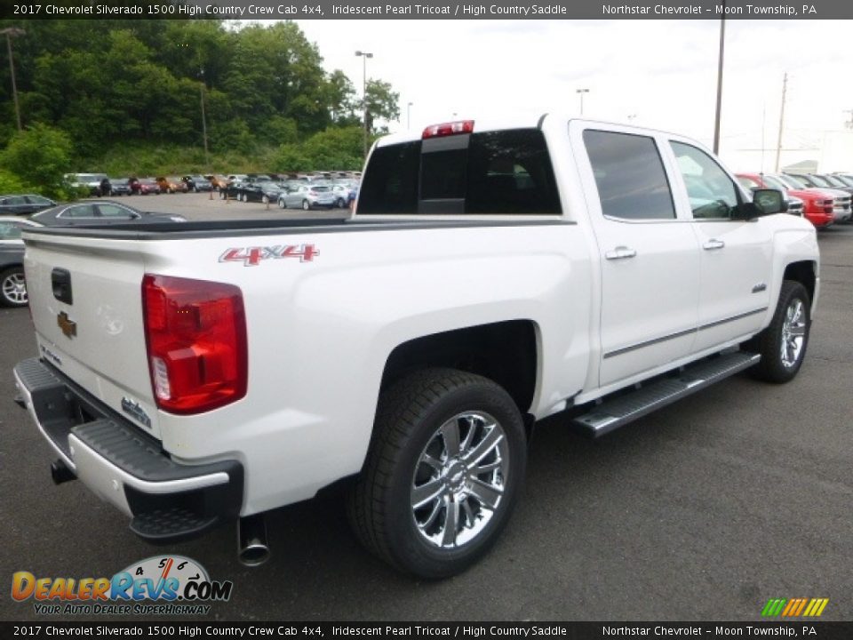 2017 Chevrolet Silverado 1500 High Country Crew Cab 4x4 Iridescent Pearl Tricoat / High Country Saddle Photo #5