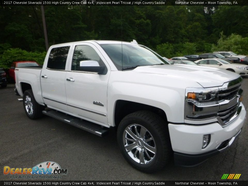 2017 Chevrolet Silverado 1500 High Country Crew Cab 4x4 Iridescent Pearl Tricoat / High Country Saddle Photo #7