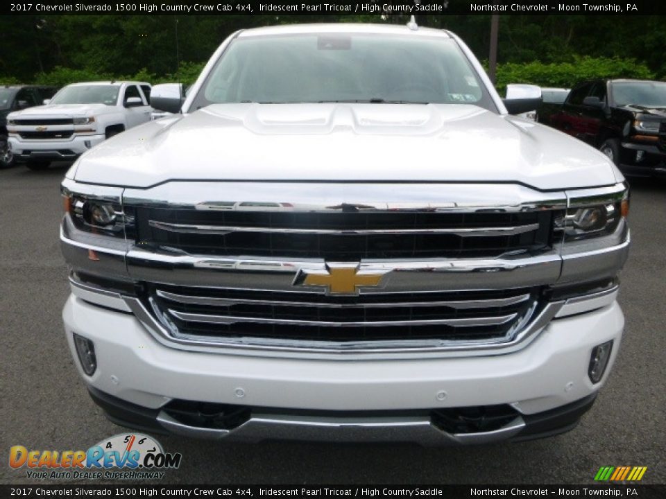 2017 Chevrolet Silverado 1500 High Country Crew Cab 4x4 Iridescent Pearl Tricoat / High Country Saddle Photo #8