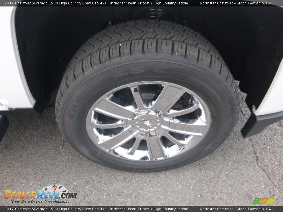 2017 Chevrolet Silverado 1500 High Country Crew Cab 4x4 Iridescent Pearl Tricoat / High Country Saddle Photo #9