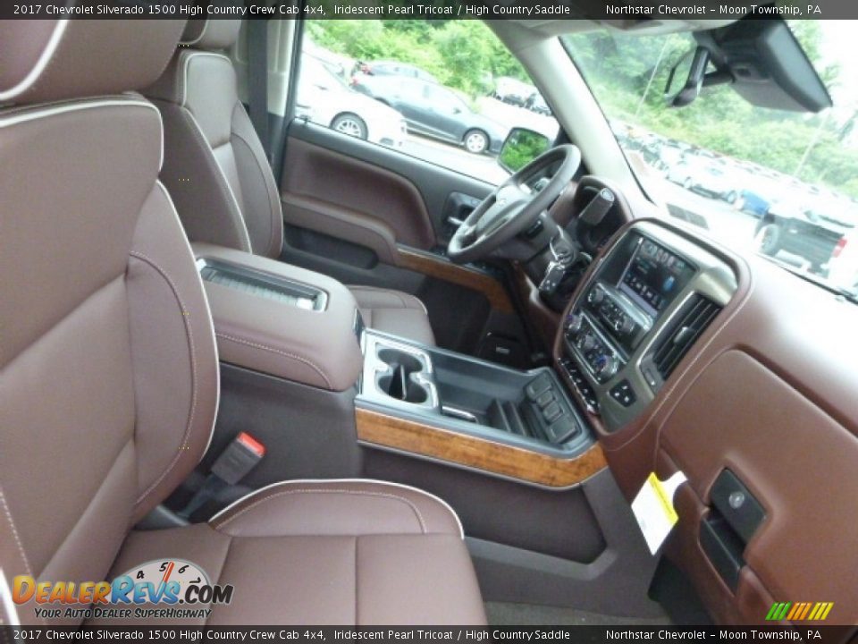 2017 Chevrolet Silverado 1500 High Country Crew Cab 4x4 Iridescent Pearl Tricoat / High Country Saddle Photo #10