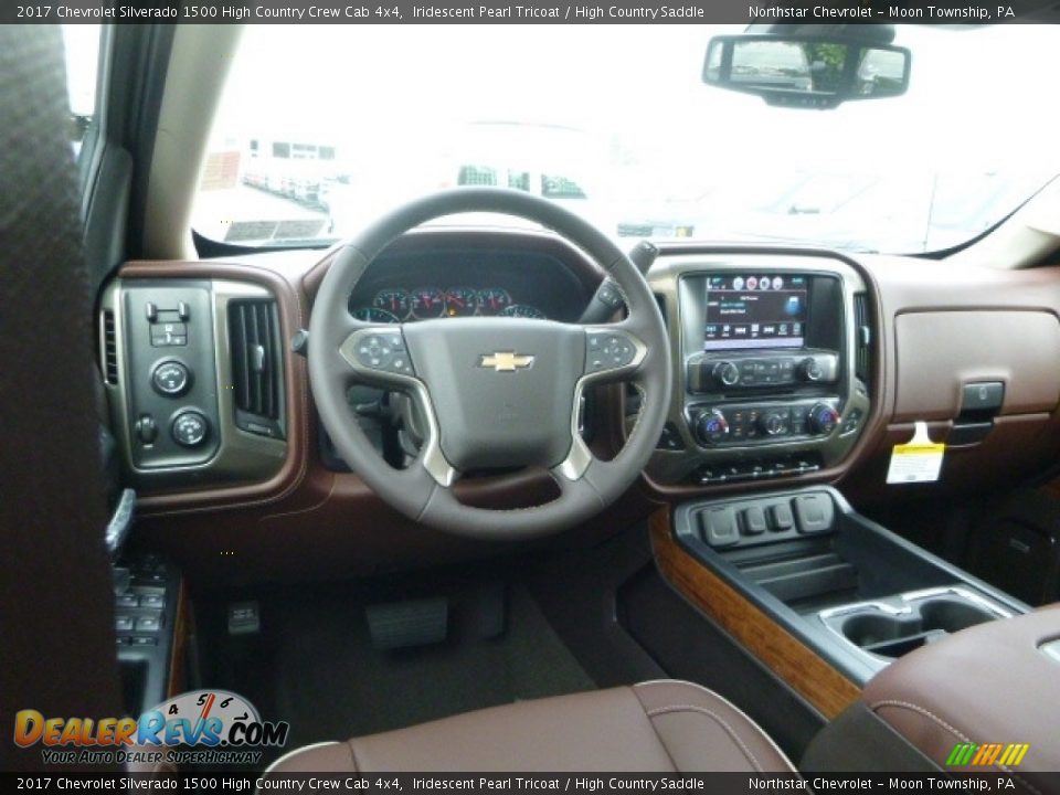 2017 Chevrolet Silverado 1500 High Country Crew Cab 4x4 Iridescent Pearl Tricoat / High Country Saddle Photo #15