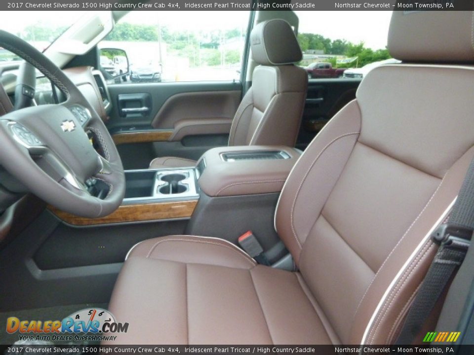 2017 Chevrolet Silverado 1500 High Country Crew Cab 4x4 Iridescent Pearl Tricoat / High Country Saddle Photo #17