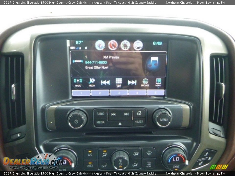 2017 Chevrolet Silverado 1500 High Country Crew Cab 4x4 Iridescent Pearl Tricoat / High Country Saddle Photo #20
