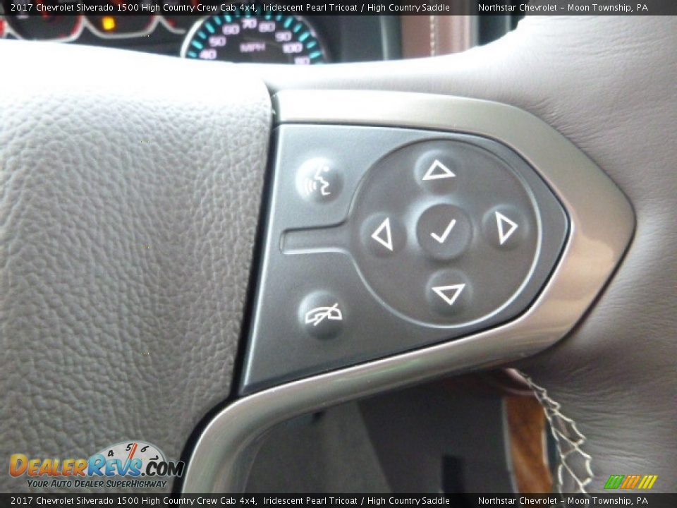 2017 Chevrolet Silverado 1500 High Country Crew Cab 4x4 Iridescent Pearl Tricoat / High Country Saddle Photo #23
