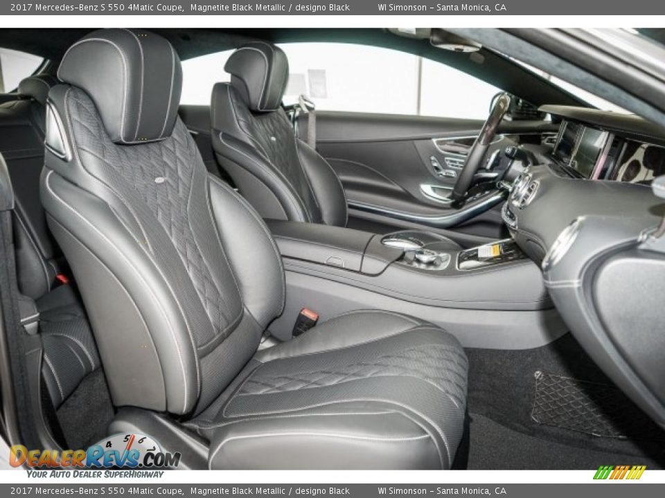 2017 Mercedes-Benz S 550 4Matic Coupe Magnetite Black Metallic / designo Black Photo #2