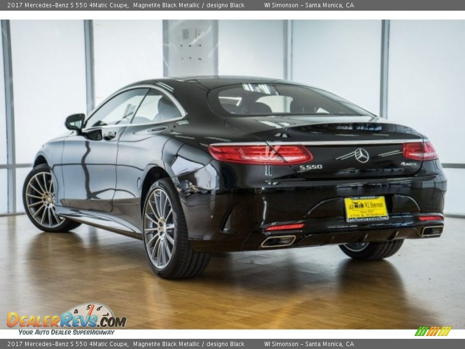 2017 Mercedes-Benz S 550 4Matic Coupe Magnetite Black Metallic / designo Black Photo #3