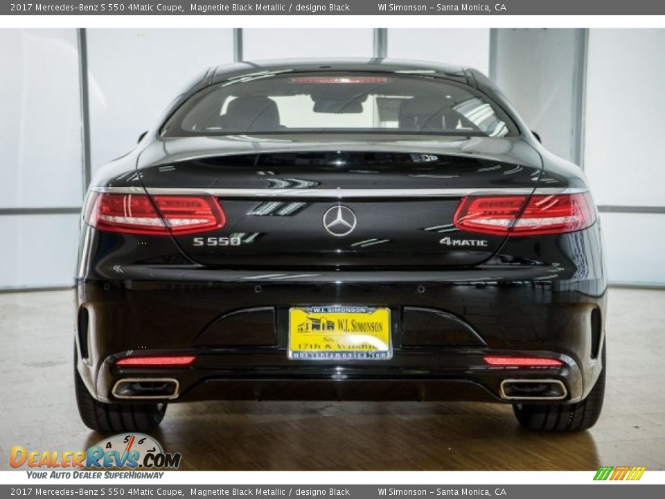 2017 Mercedes-Benz S 550 4Matic Coupe Magnetite Black Metallic / designo Black Photo #4