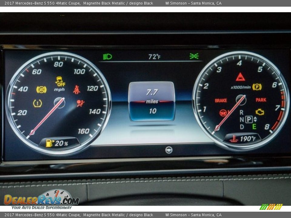 2017 Mercedes-Benz S 550 4Matic Coupe Magnetite Black Metallic / designo Black Photo #7