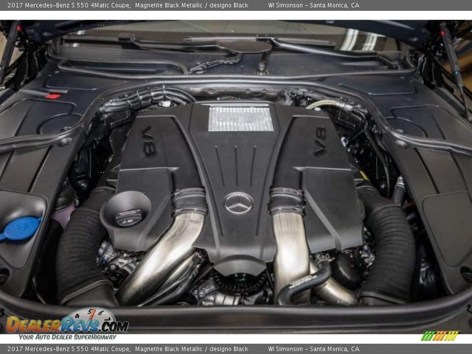 2017 Mercedes-Benz S 550 4Matic Coupe Magnetite Black Metallic / designo Black Photo #8