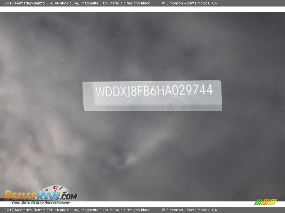 2017 Mercedes-Benz S 550 4Matic Coupe Magnetite Black Metallic / designo Black Photo #10