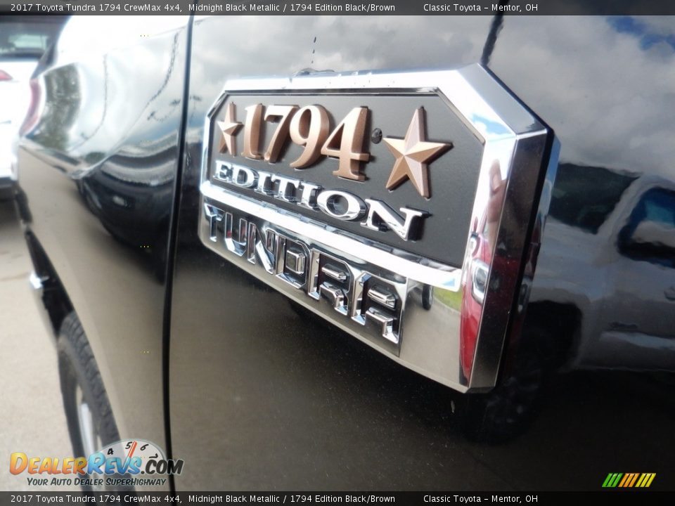 2017 Toyota Tundra 1794 CrewMax 4x4 Midnight Black Metallic / 1794 Edition Black/Brown Photo #10
