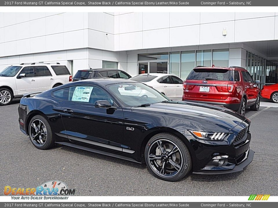 2017 Ford Mustang GT California Speical Coupe Shadow Black / California Special Ebony Leather/Miko Suede Photo #1