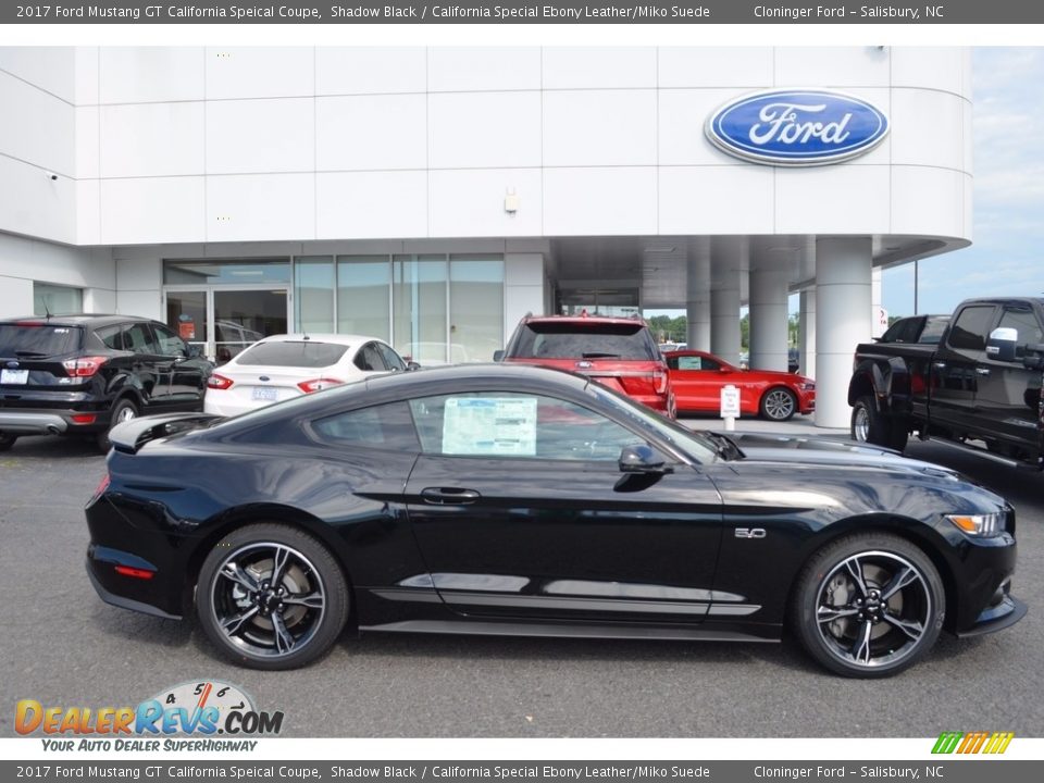 2017 Ford Mustang GT California Speical Coupe Shadow Black / California Special Ebony Leather/Miko Suede Photo #2