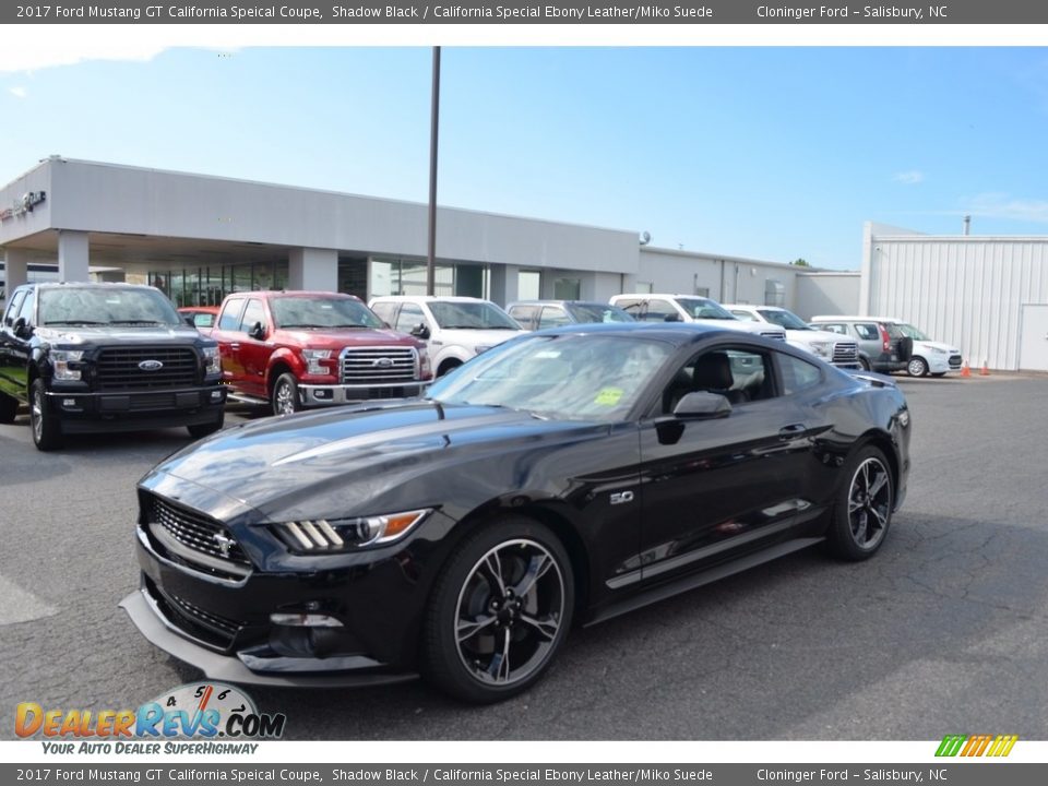 2017 Ford Mustang GT California Speical Coupe Shadow Black / California Special Ebony Leather/Miko Suede Photo #3