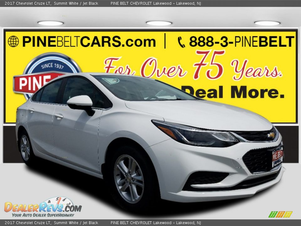 2017 Chevrolet Cruze LT Summit White / Jet Black Photo #1