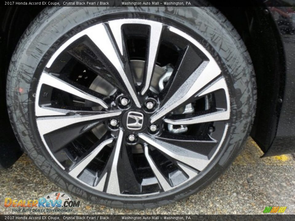 2017 Honda Accord EX Coupe Crystal Black Pearl / Black Photo #3