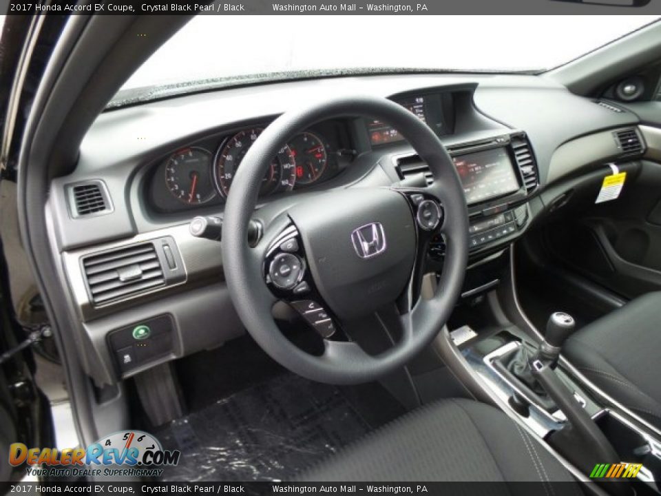 2017 Honda Accord EX Coupe Crystal Black Pearl / Black Photo #9