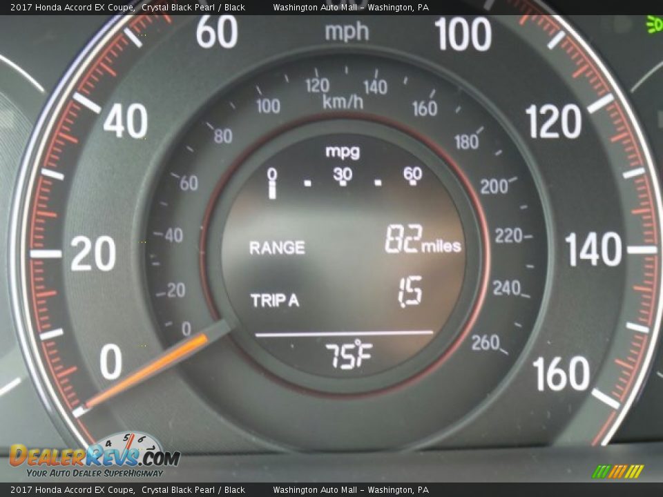 2017 Honda Accord EX Coupe Crystal Black Pearl / Black Photo #16