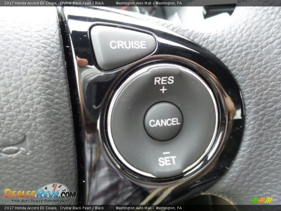 2017 Honda Accord EX Coupe Crystal Black Pearl / Black Photo #20