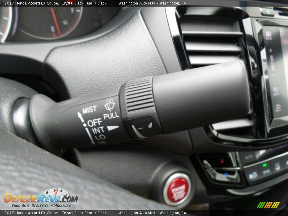2017 Honda Accord EX Coupe Crystal Black Pearl / Black Photo #21