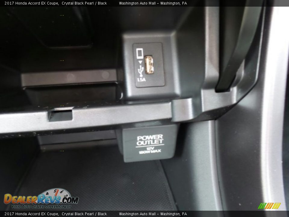 2017 Honda Accord EX Coupe Crystal Black Pearl / Black Photo #25