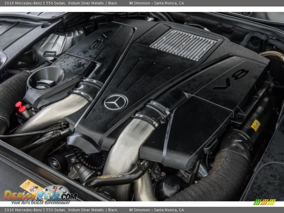 2016 Mercedes-Benz S 550 Sedan Iridium Silver Metallic / Black Photo #28