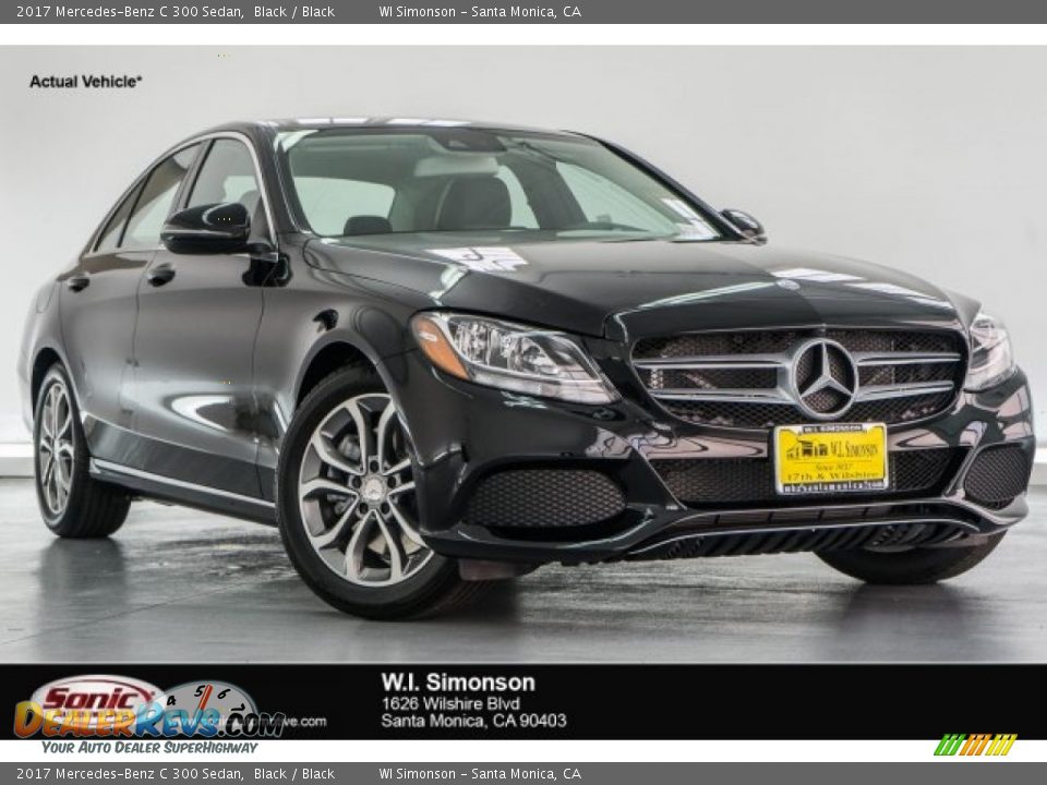 2017 Mercedes-Benz C 300 Sedan Black / Black Photo #1