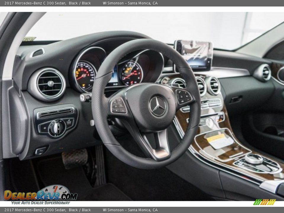 2017 Mercedes-Benz C 300 Sedan Black / Black Photo #6