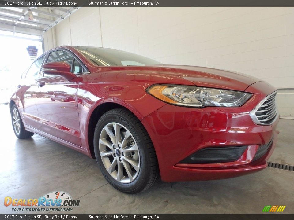 2017 Ford Fusion SE Ruby Red / Ebony Photo #1