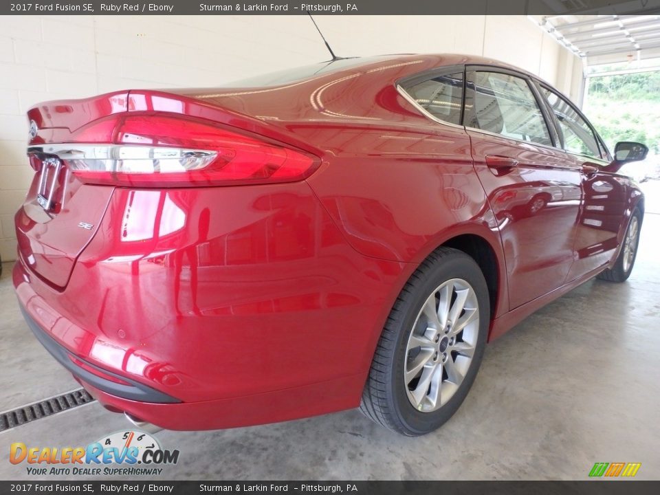 2017 Ford Fusion SE Ruby Red / Ebony Photo #2