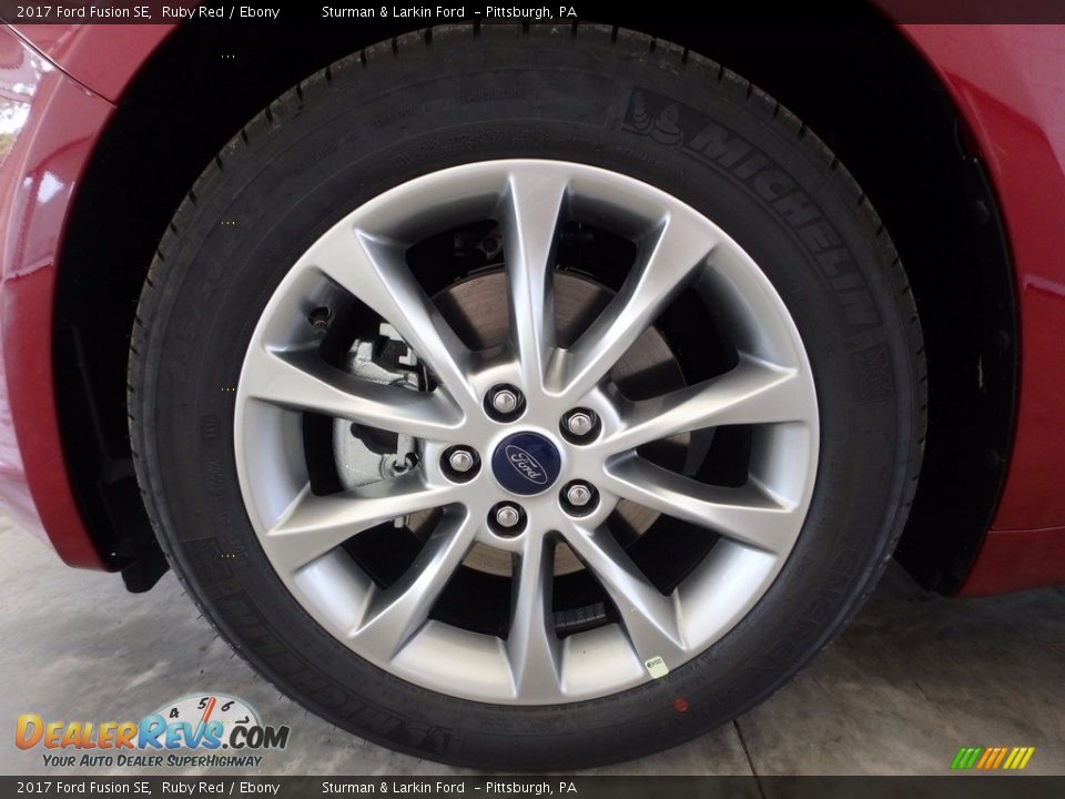 2017 Ford Fusion SE Ruby Red / Ebony Photo #6