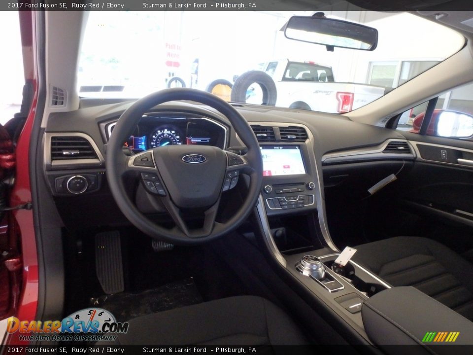 2017 Ford Fusion SE Ruby Red / Ebony Photo #9