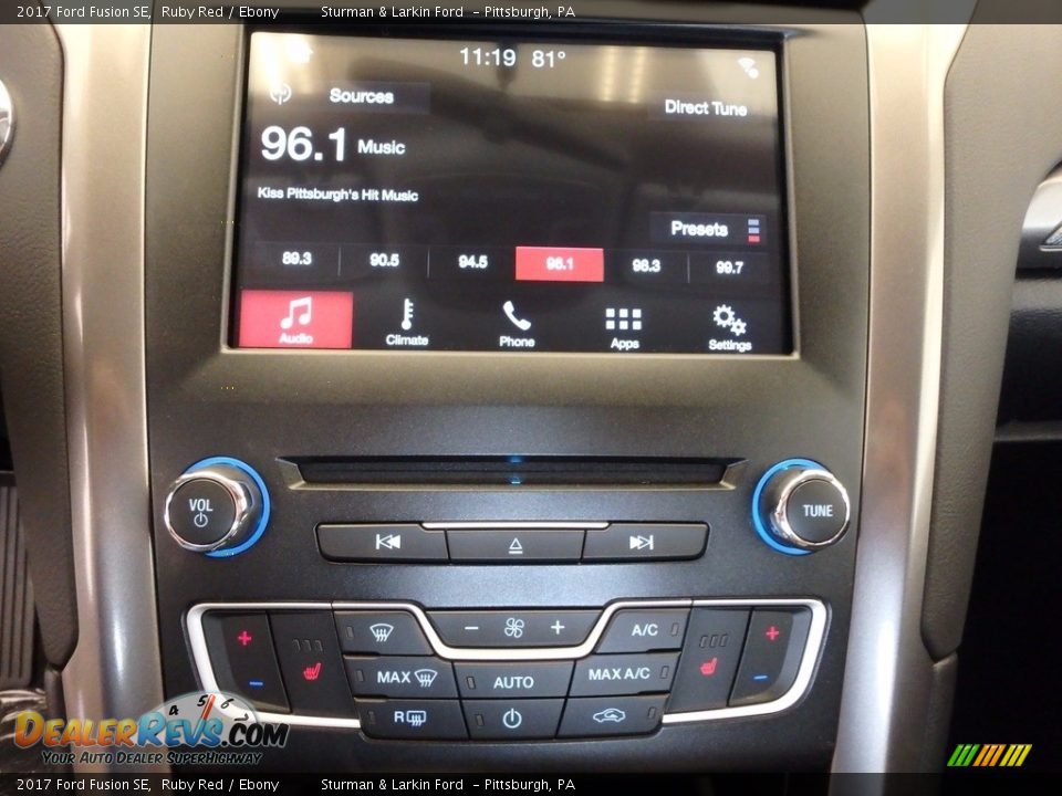 2017 Ford Fusion SE Ruby Red / Ebony Photo #15