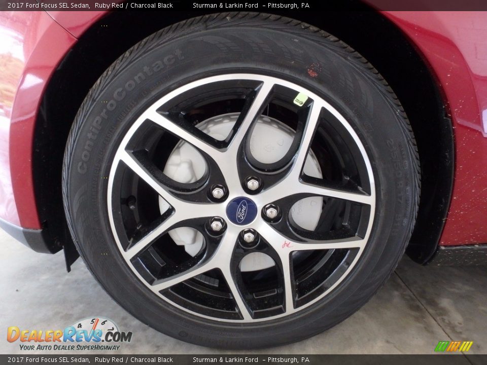 2017 Ford Focus SEL Sedan Ruby Red / Charcoal Black Photo #6