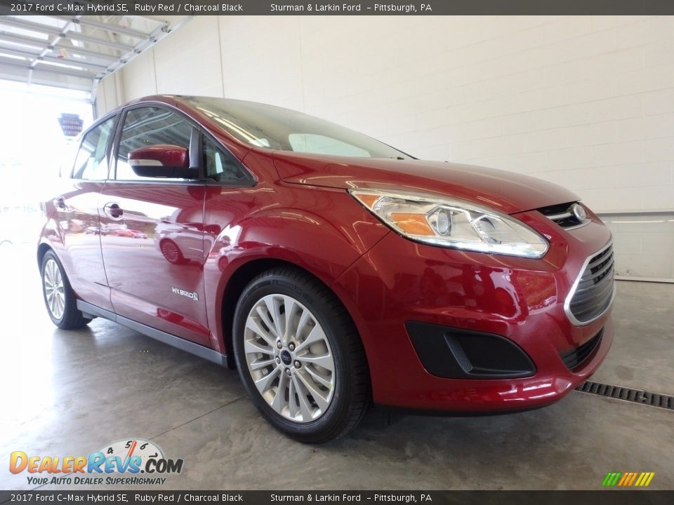 2017 Ford C-Max Hybrid SE Ruby Red / Charcoal Black Photo #1