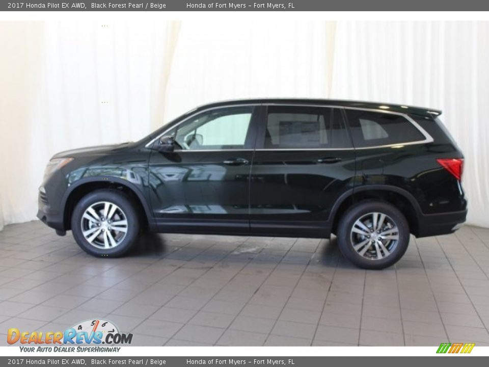 2017 Honda Pilot EX AWD Black Forest Pearl / Beige Photo #4